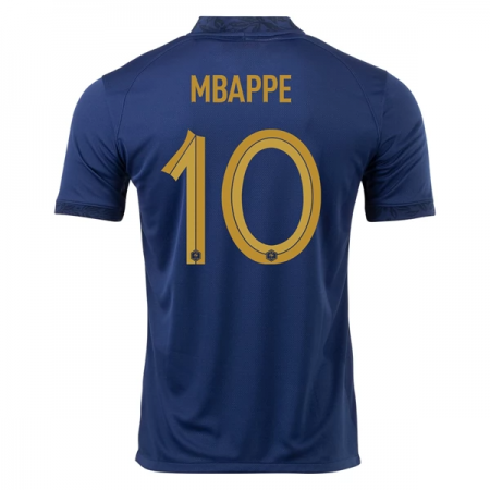 Maillot de Foot France Mbappé 10 Domicile Coupe du monde 2022